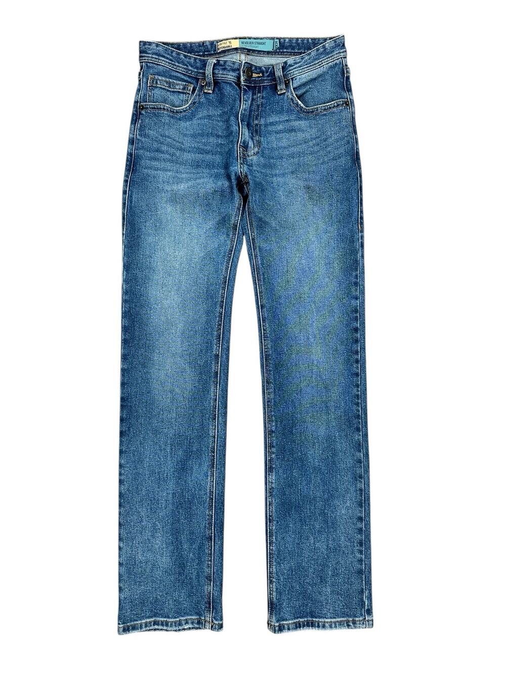 Rock & Roll Denim Vintage '46 Revolver Slim Straight Jeans Blue — Size 30x34